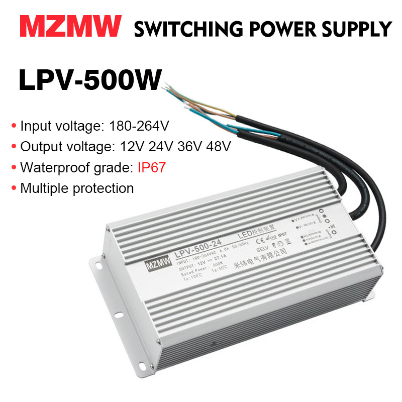 Outdoor Lighting Transformer Box - MZMW IP67 Wasserdichtes Schaltnetzteil 500 W