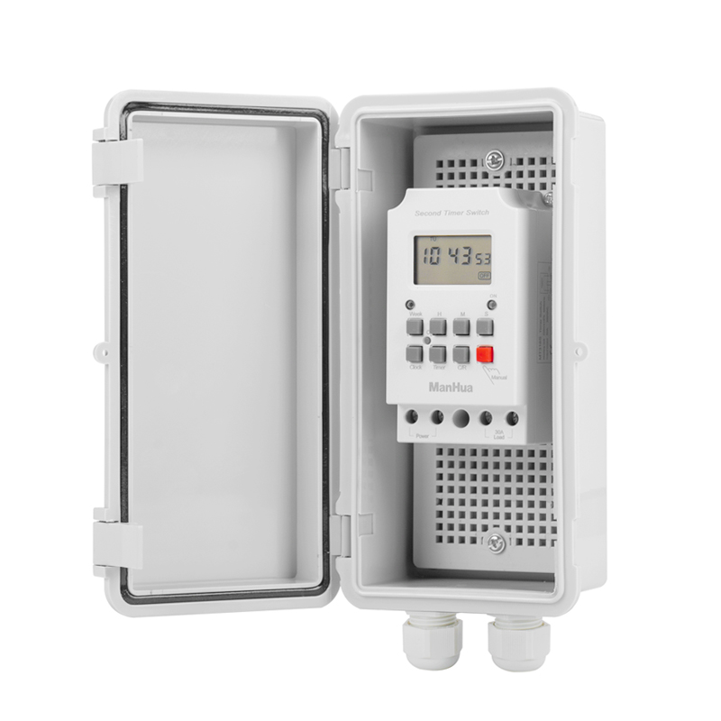 Outdoor Lighting Timer Switch - ManHua 220VAC 30A MT316SE-B Regenfester digitaler