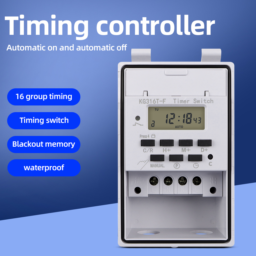 Outdoor Lighting Timer Switch - Digitaler Zeitschaltuhr, 220 V, 30 A,