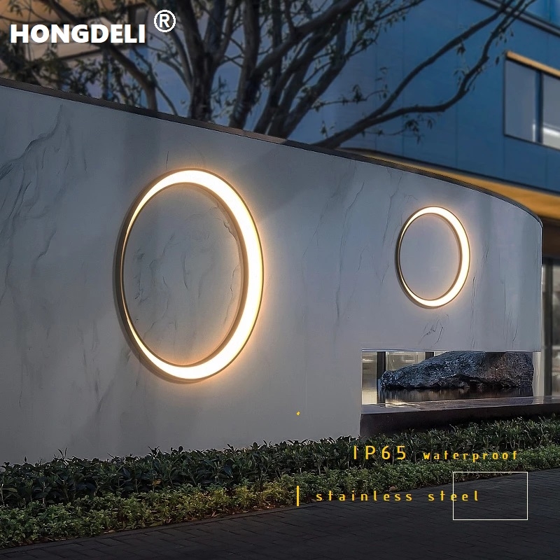 Outdoor Lighting Amazon - Moderne Außenleuchte in Mondform, IP65 Wasserdicht,
