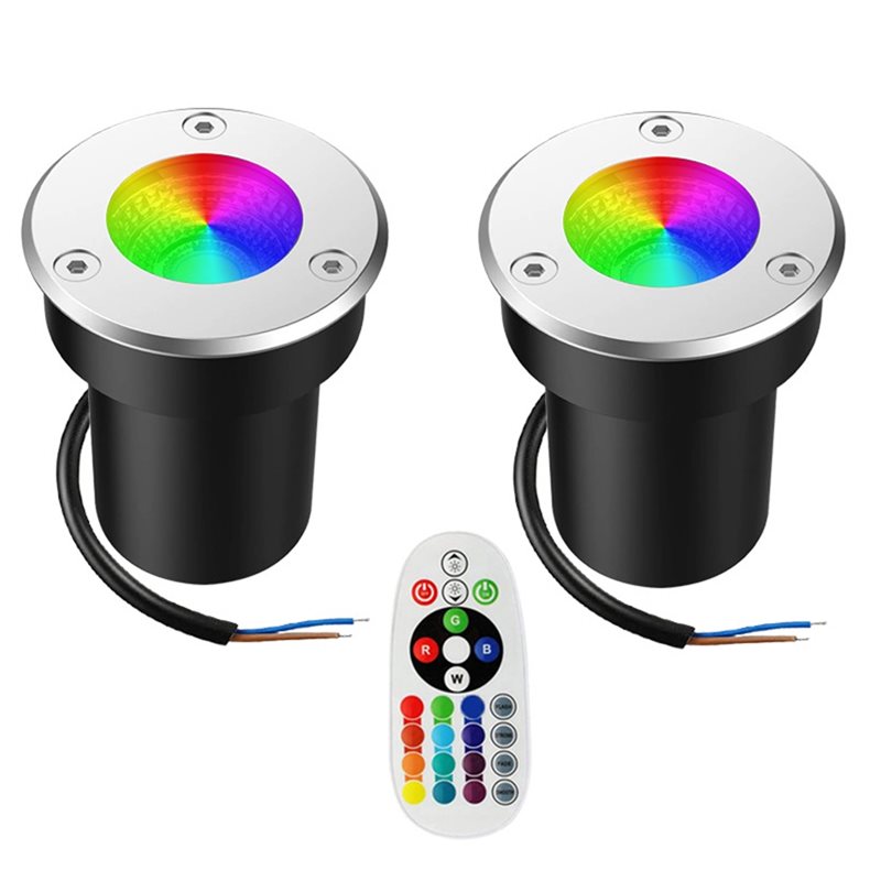 Outdoor Lighting Low Voltage - A01F-Outdoor 12V RGBW Im Boden Licht