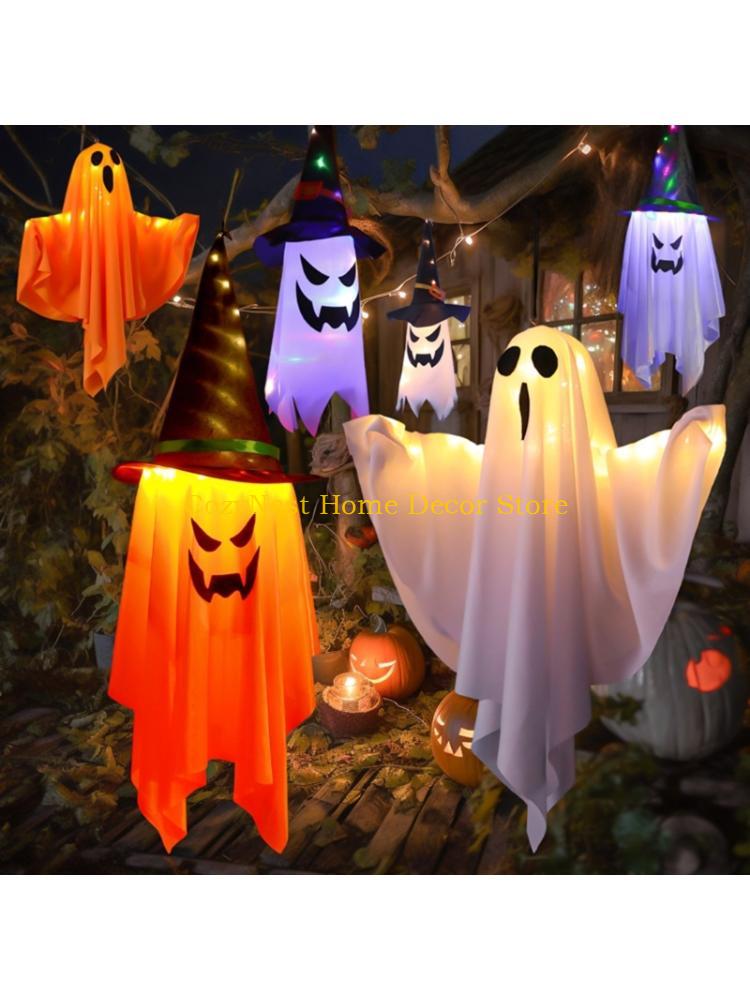Outdoor Lighting Low Voltage - 92MF Geheimnisvolle leuchtende Halloween-LED-Lichter, Gespenster, Dekorationen,