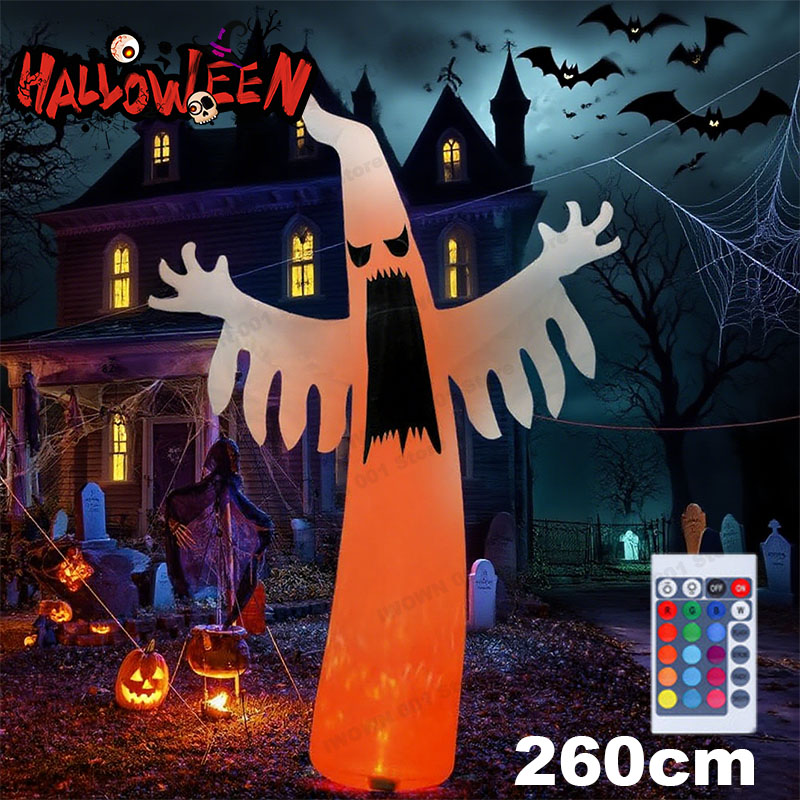 Outdoor Lighting Ideas For Party - Halloween aufblasbarer gruseliger Geist mit LED-Lichtern,
