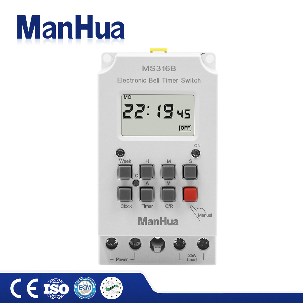 Outdoor Lighting Timer Switch - Manhua ms316b 220v 25a 68 am