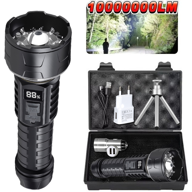 Outdoor Lighting Usa - COB LED Taschenlampe Wiederaufladbare Laterne 7-core