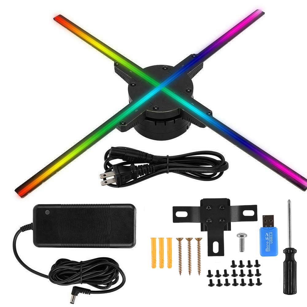 Outdoor Lighting Voltage - 56CM 3D Holographische Fan Projektor Wifi