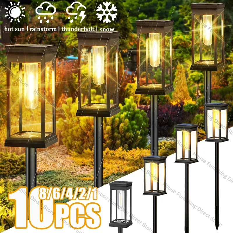 Outdoor Lighting Wire - Wasserdichte LED-Solarleuchten für Garten, Hof, Auffahrt