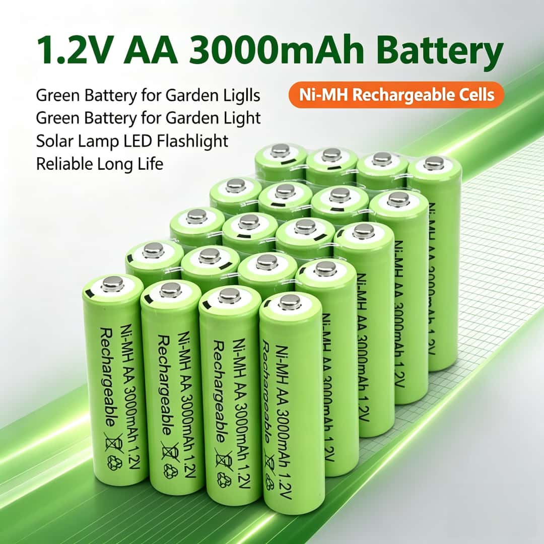 Fire Torch Solar - 2-100 Stück 1,2V AA 3000mAh NiMH
