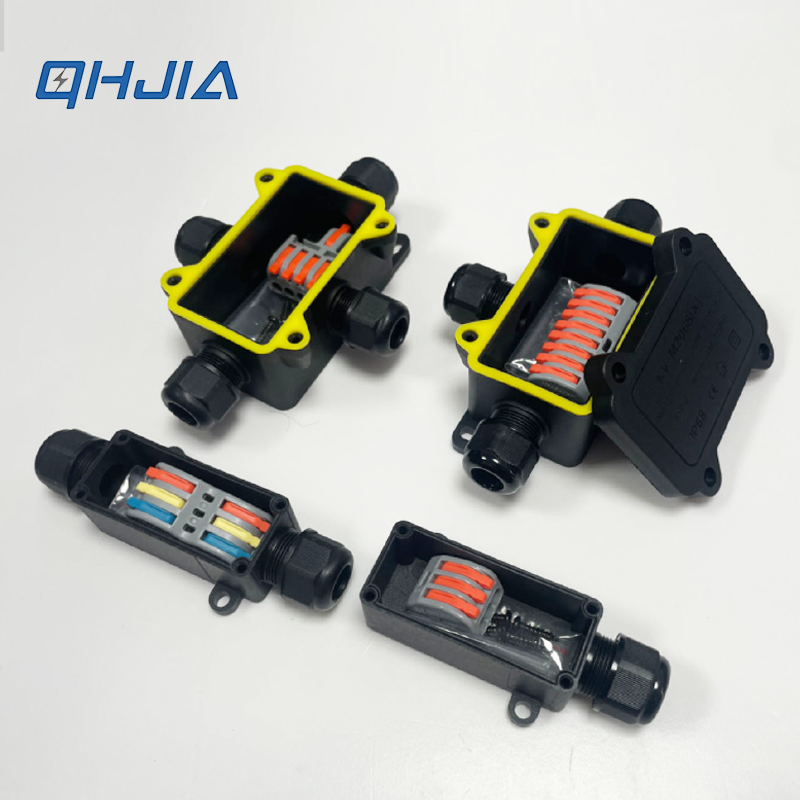 Outdoor Lighting Electrical Box - IP68 Wasserdichte Anschlussdose PA66 Schnellverdrahtungs-Klemmenblock Outdoor-Elektrokabelverbinder