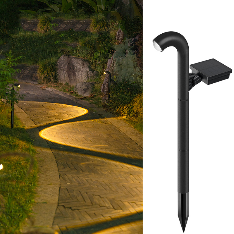 Outdoor Lighting Beacon - Solar-Außenleuchten, warmweißes Licht, Wegeleuchte, wasserdichte Solarstrom-Gartensteckerleuchten