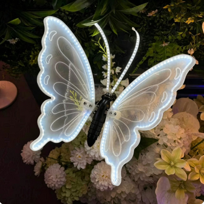 Outdoor Lighting Ideas For Party - 60cm/40cm/30cm LED Outdoor-Simulations-Dynamische Schmetterlingslichter Feiertagspartydekorationen Bewegliche