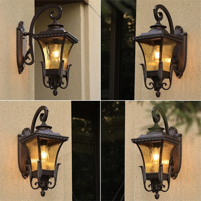 Outdoor Lighting Amazon - Villa-Community Europäischer Stil Außenwandleuchte Wasserdicht Verstärkte