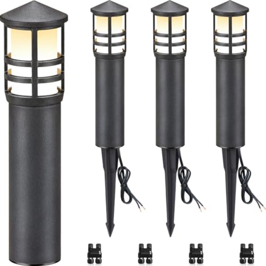 Outdoor Lighting Low Voltage - 4er-Pack Niederspannungs-Wegbeleuchtung 3W 3000K 12-24V LED
