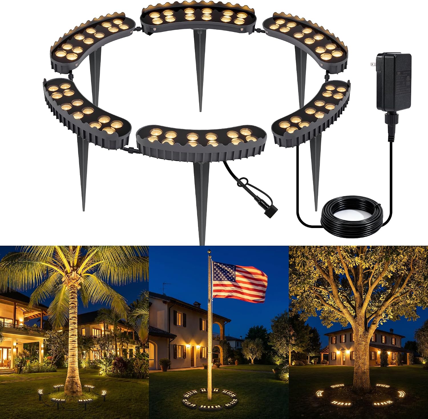 Outdoor Lighting Low Voltage - Outdoor-Baumbeleuchtung 6er-Pack Landschafts-Uplighting für Bäume Niederspannung