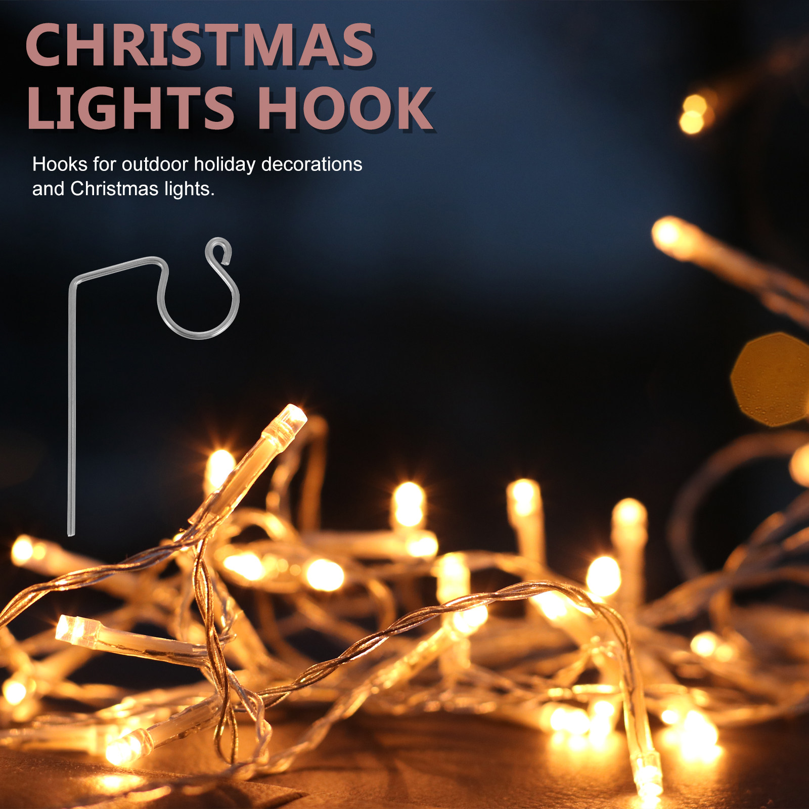 50 Stück Metall-Licht-Haken, W – Outdoor Lighting For Christmas Bewertung und Preis
