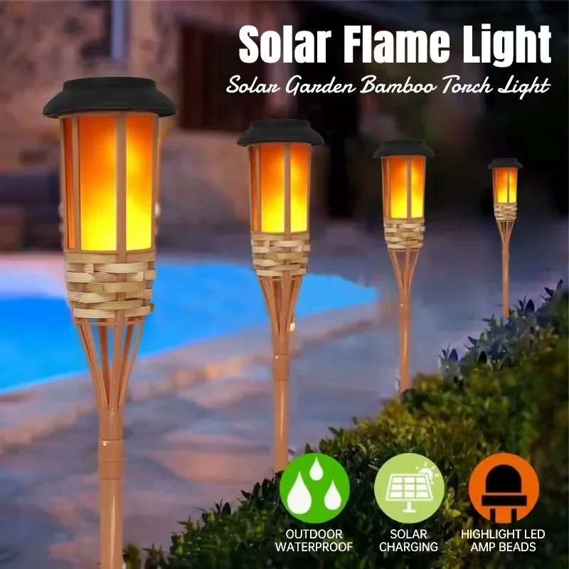 Bambus Solar Flamme Lichter Ta – Fire Torch Solar Bewertung und Preis