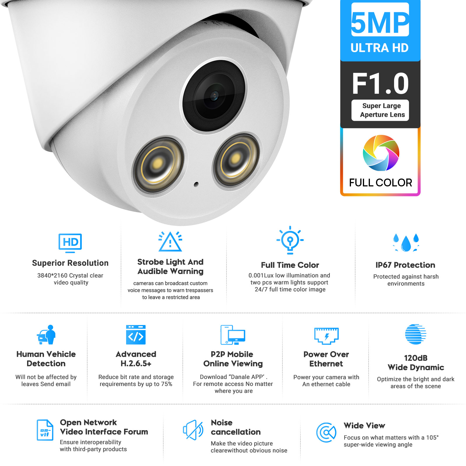 VIKYLIN 5MP Vollfarbige Nachts – Outdoor Lighting Options Bewertung und Preis
