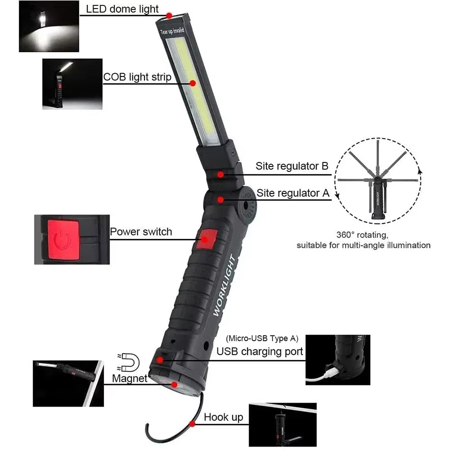 Tragbare LED-Taschenlampe mit  – Outdoor Lighting Usa Bewertung und Preis