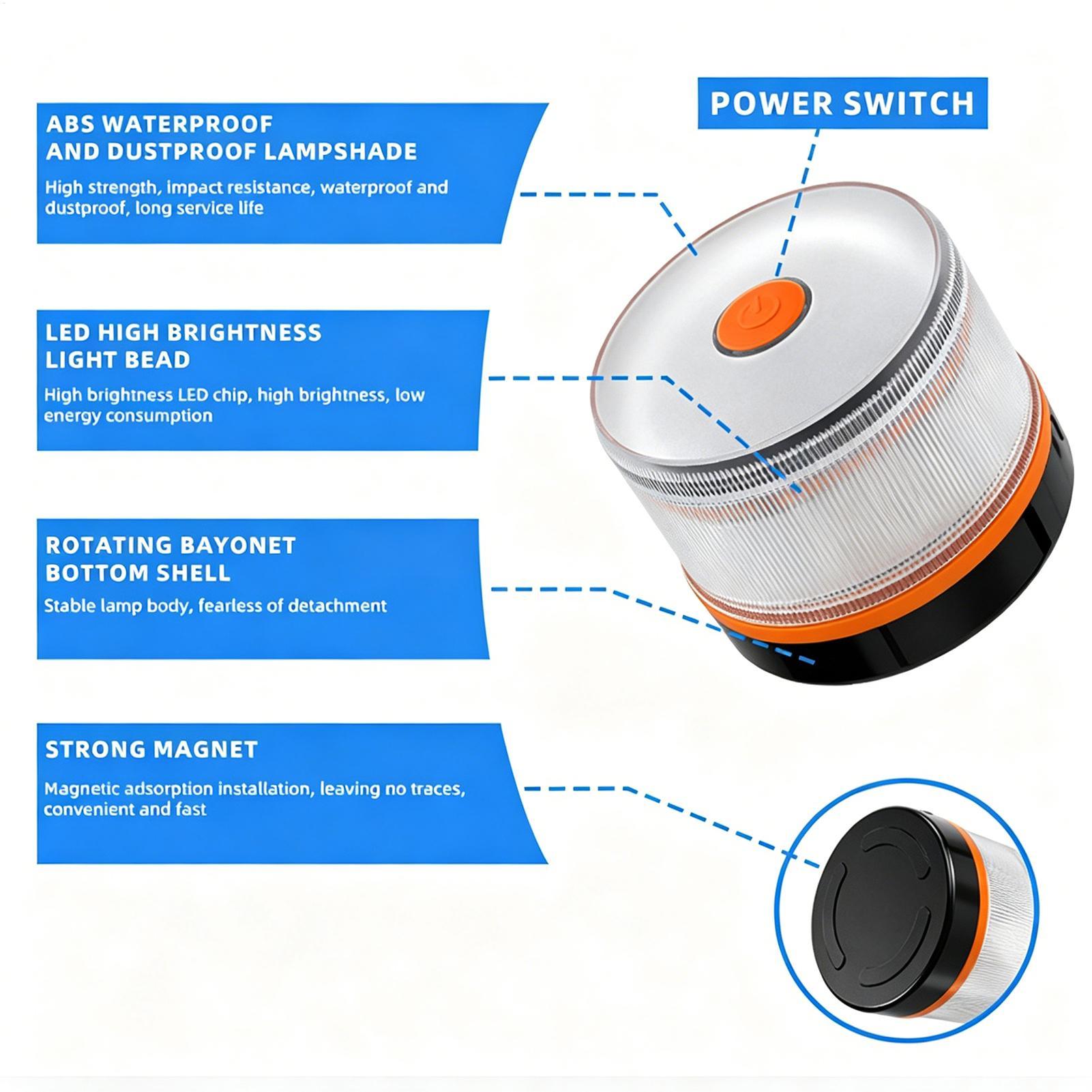 LED-Warnleuchte, bernsteinfarb – Outdoor Lighting Beacon Bewertung und Preis