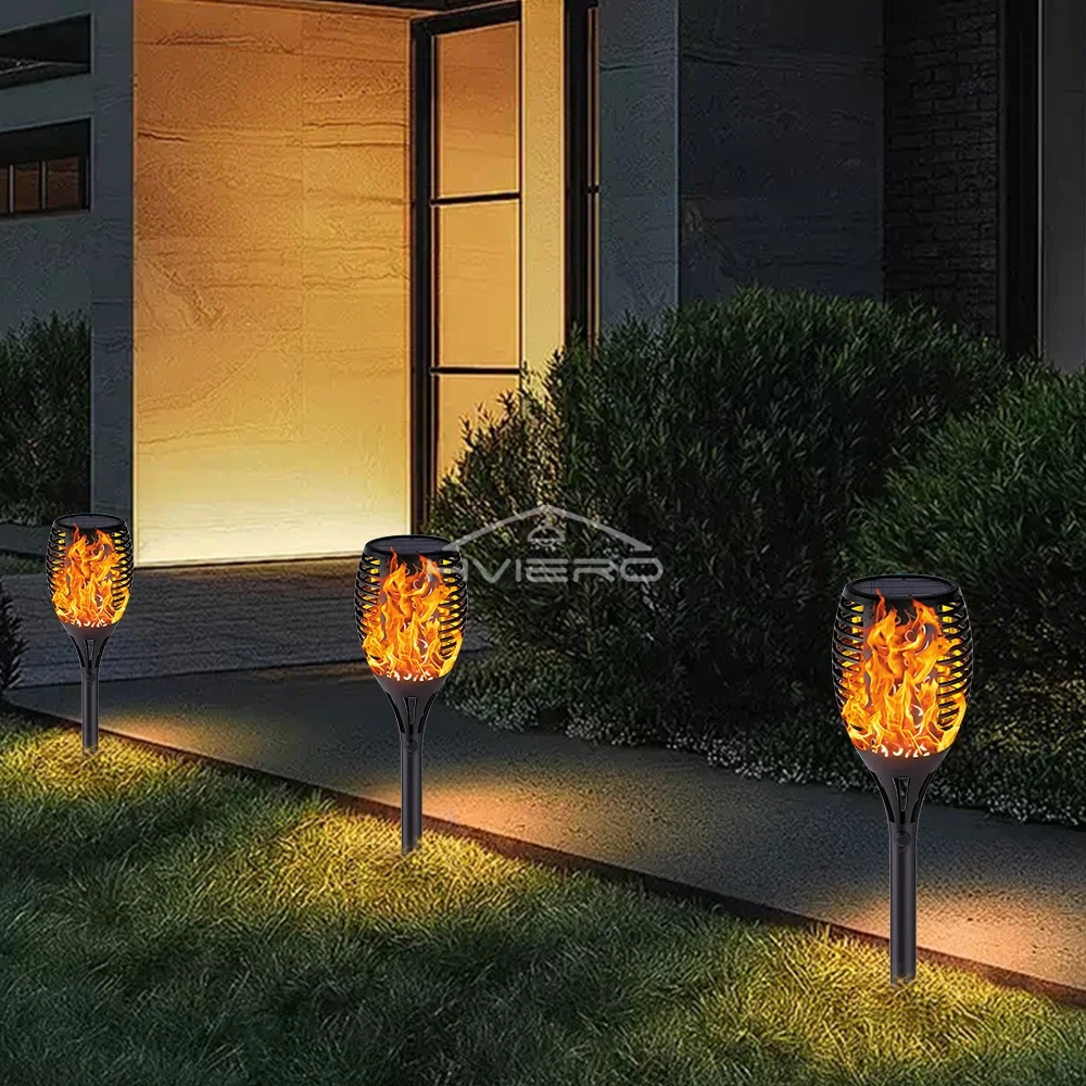 1/2/4/6/8/10/12X Solar Flamme  – Fire Torch Solar Bewertung und Preis