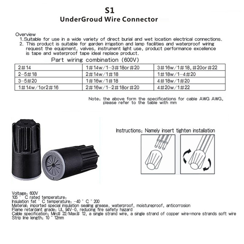 ABJA-Wasserdichte Kabelverbind – Outdoor Lighting Voltage Bewertung und Preis