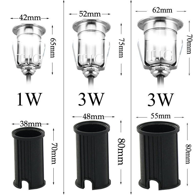IP68 DC12V 220V 3W Außenbeleuc – Outdoor Lighting Recessed Bewertung und Preis