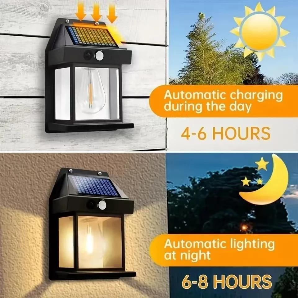 Solare Außenwandleuchte mit Be – Outdoor Lighting Wire Bewertung und Preis