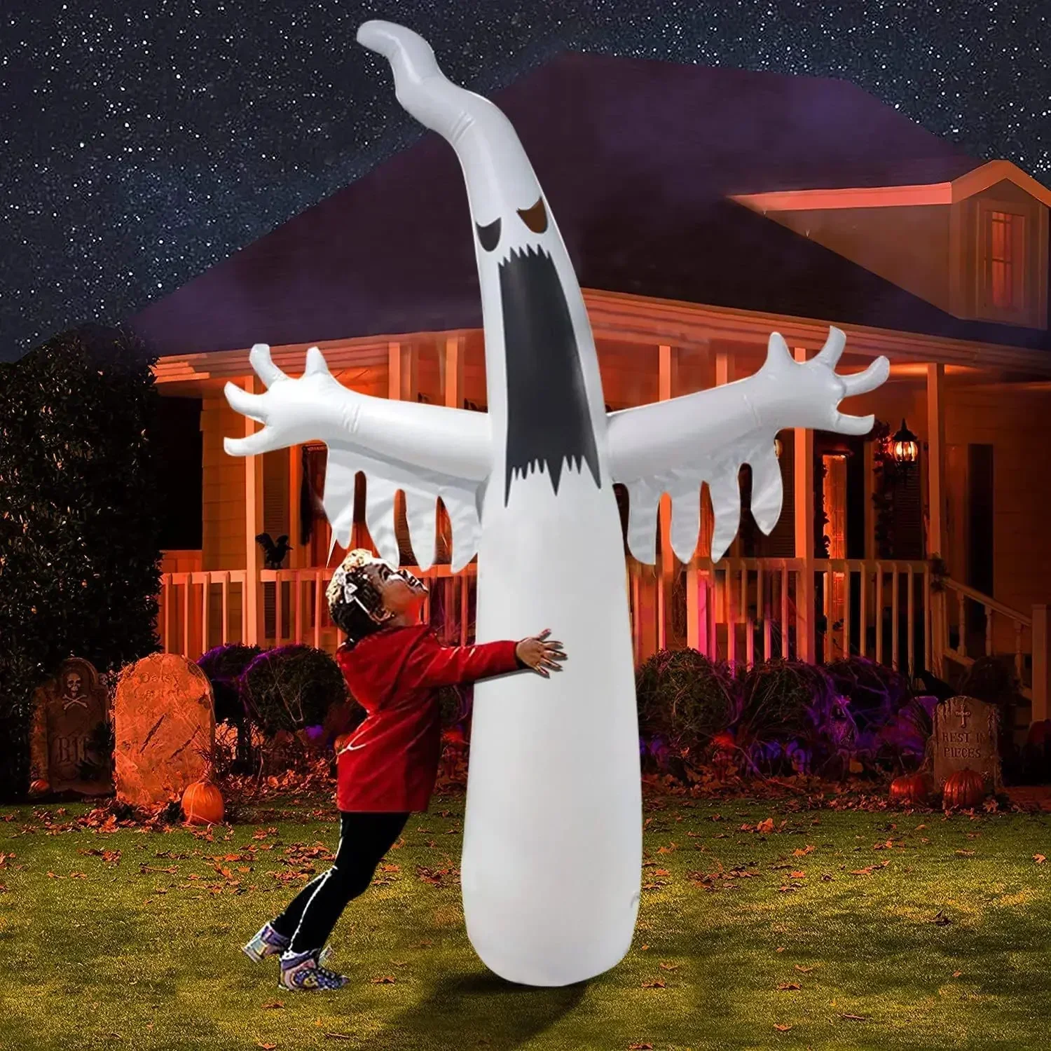 Halloween aufblasbarer gruseli – Outdoor Lighting Ideas For Party Bewertung und Preis