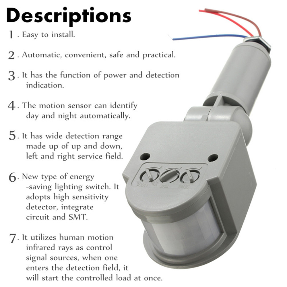 Motion Sensor 220V 12V Motion  – Outdoor Lighting Timer Switch Bewertung und Preis