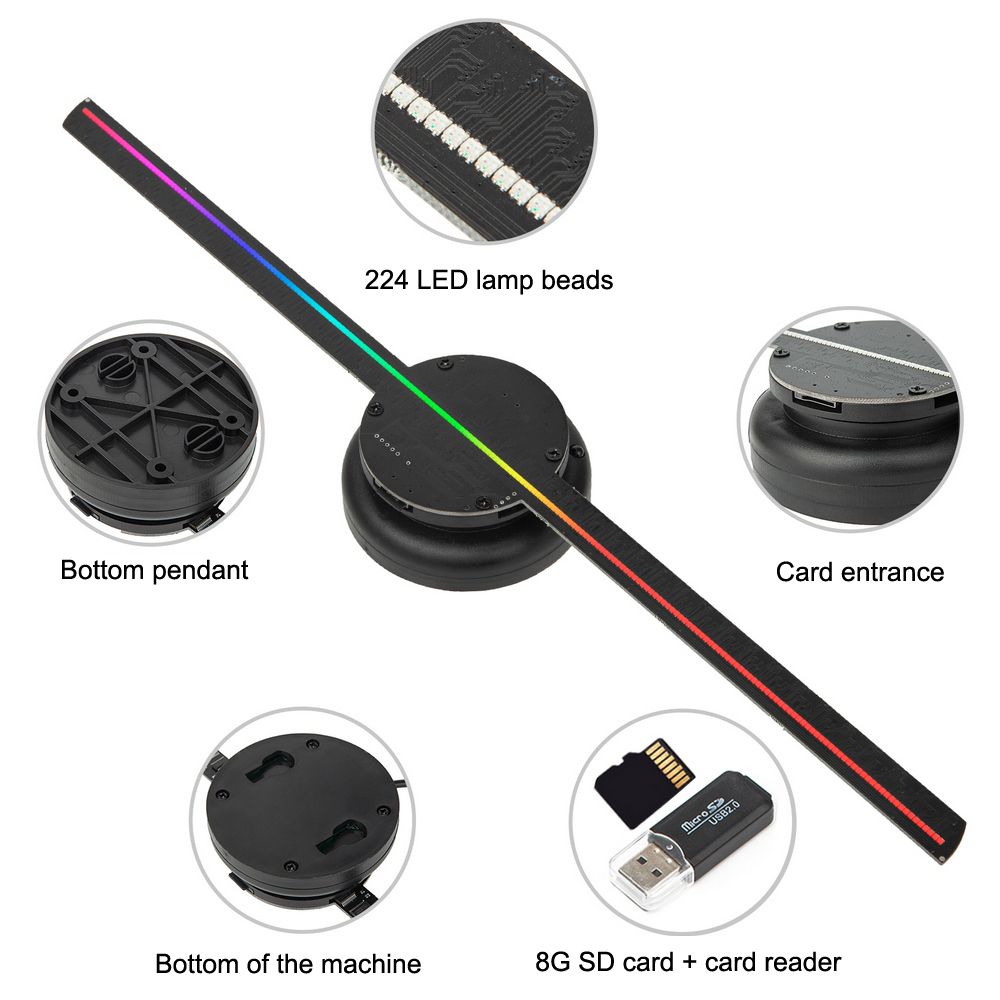 56CM 3D Holographische Fan Pro – Outdoor Lighting Voltage Bewertung und Preis
