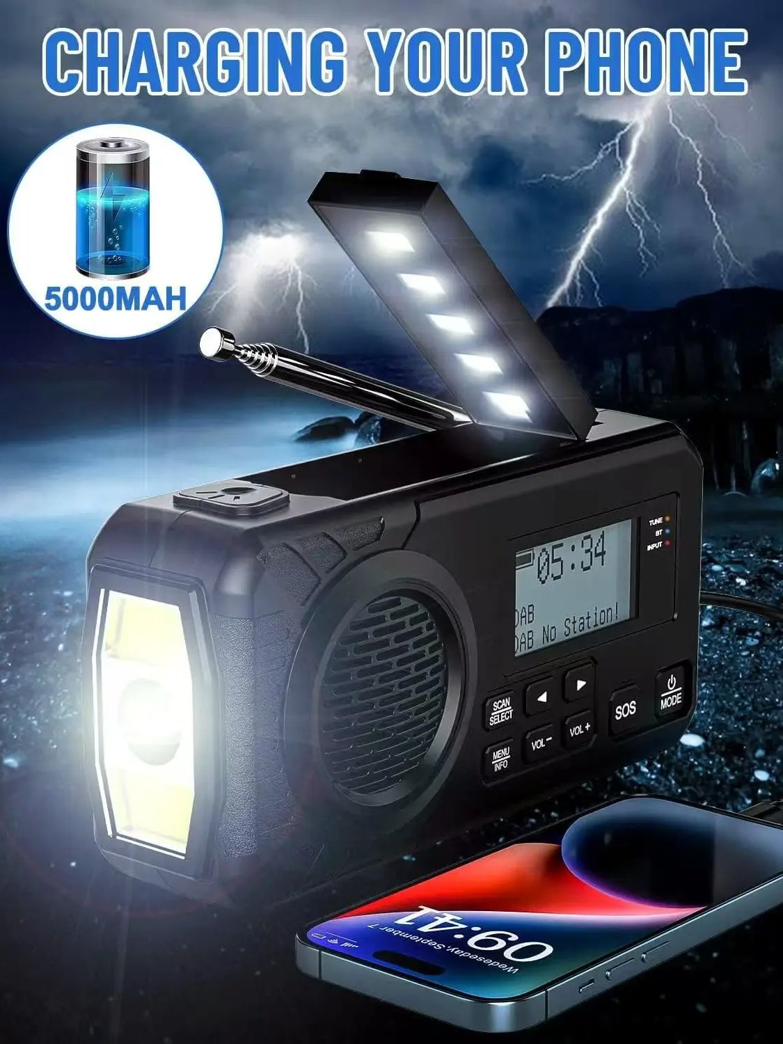 DAB/DAB+/FM Digitalradio mit 5 – Fire Torch Solar Bewertung und Preis