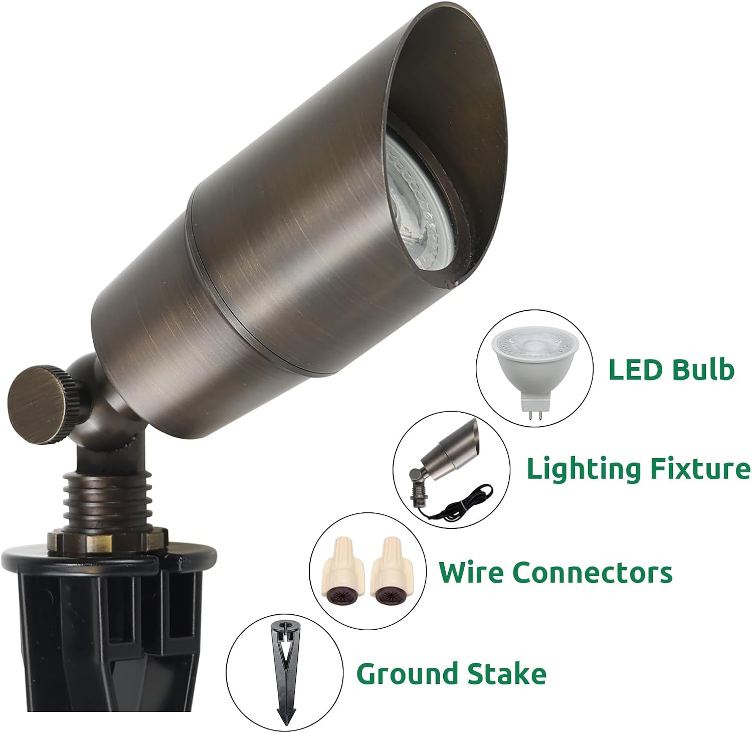 Massive Messing-LED-Landschaft – Outdoor Lighting Low Voltage Bewertung und Preis