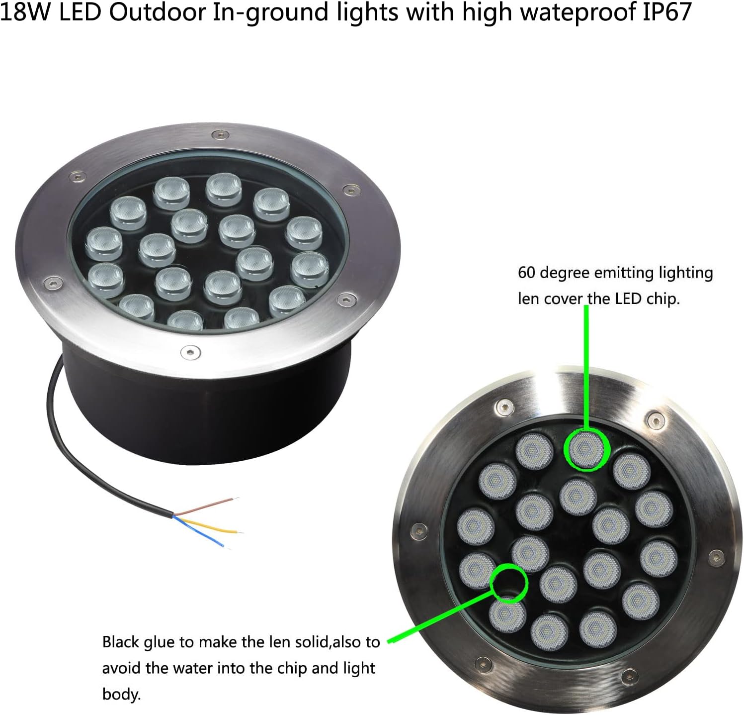18W Bodenleuchten für den Auße – Outdoor Lighting Voltage Bewertung und Preis