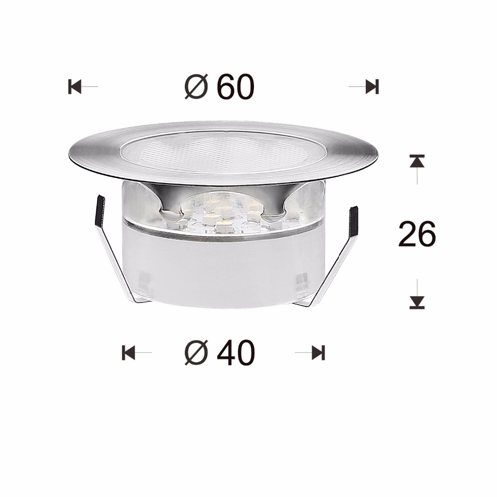 QACA Outdoor-Einbauleuchte, Ni – Outdoor Lighting Low Voltage Bewertung und Preis
