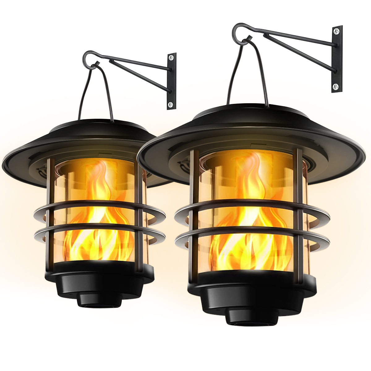 1 stücke Solar Hängende Latern – Fire Torch Solar Bewertung und Preis