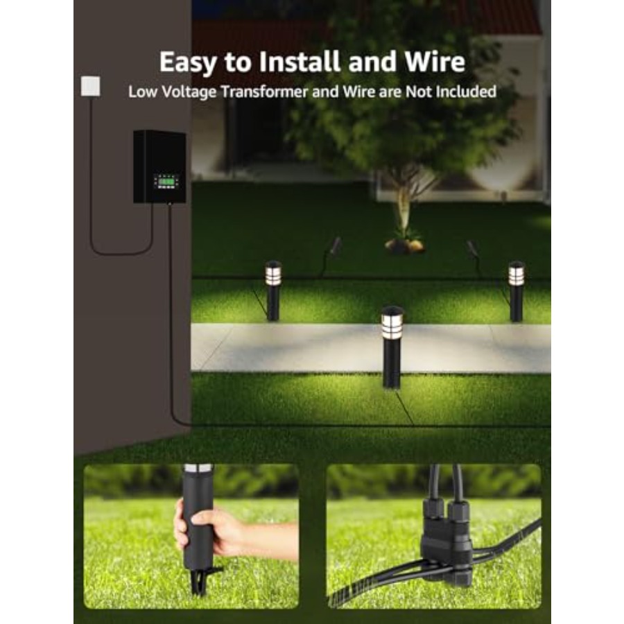 4er-Pack Niederspannungs-Wegbe – Outdoor Lighting Low Voltage Bewertung und Preis