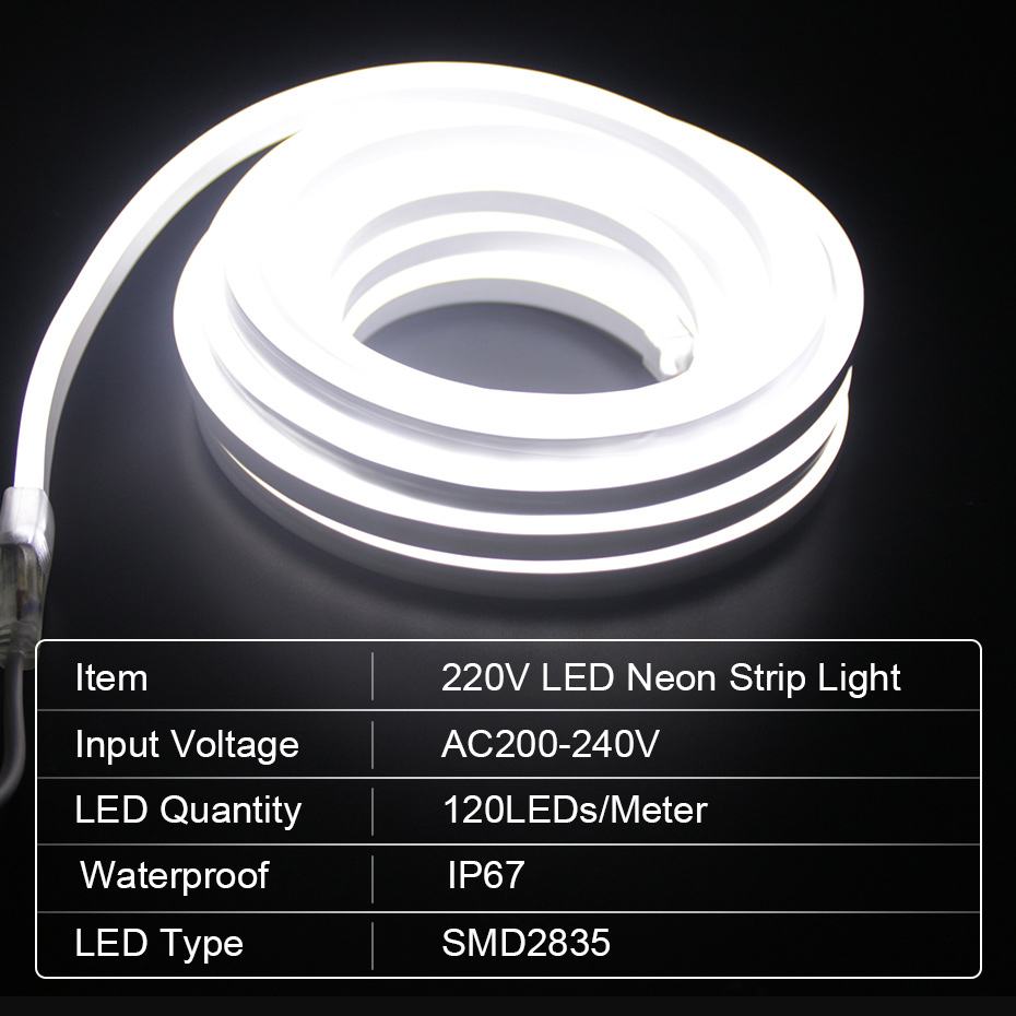 LED-Neonstreifen, 220 V, 2835, – Outdoor Lighting Timer Switch Bewertung und Preis