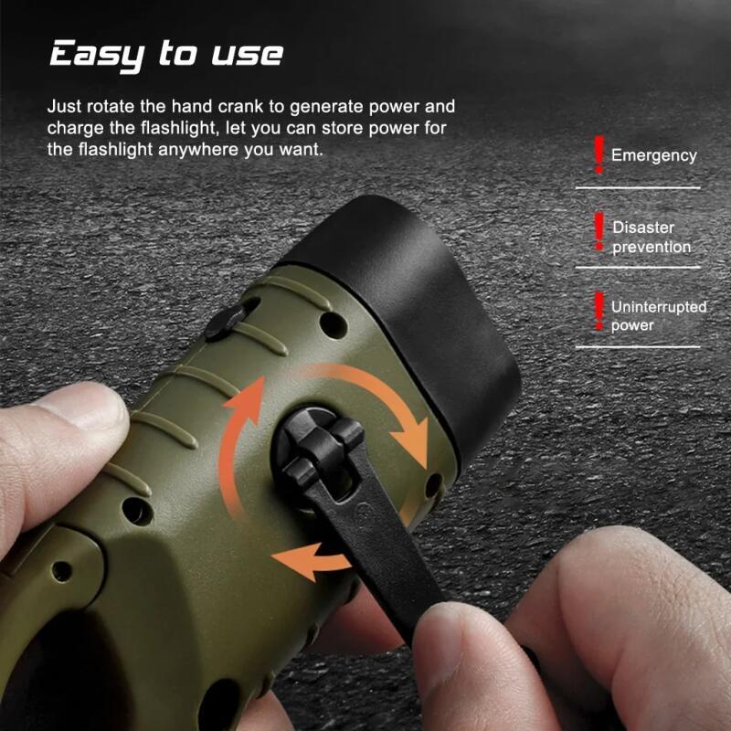 Handkurbel-Solar-Taschenlampe  – Fire Torch Solar Bewertung und Preis