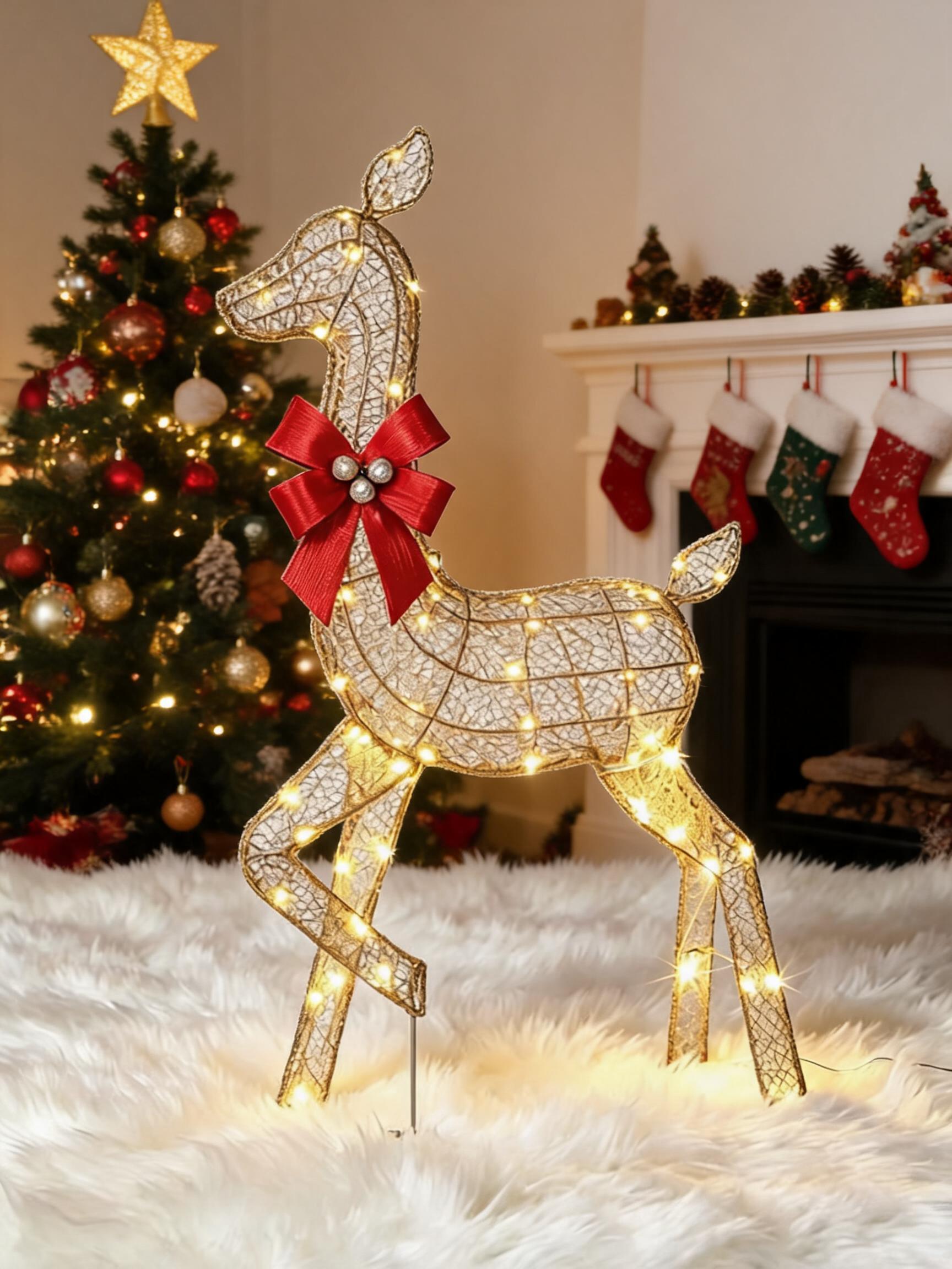 3-teiliges beleuchtetes Weihna – Outdoor Lighting For Christmas Bewertung und Preis